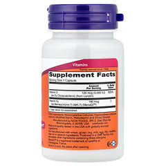 NOW Foods, Mega D3 y MK-7, 60 cápsulas