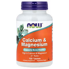 NOW Foods, Calcium & Magnesium, 100 Tablets