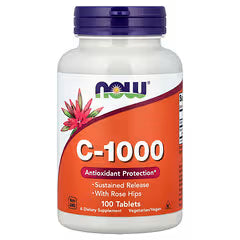 NOW Foods, C-1000 con Escaramujo, 100 Comprimidos