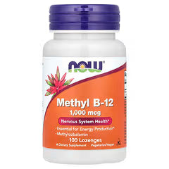 NOW Foods, Methyl B-12, 1,000 mcg, 100 Lozenges