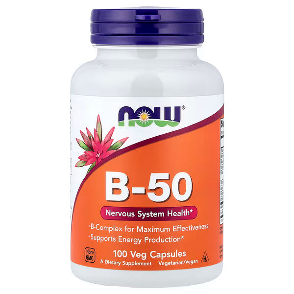 NOW Foods Vitamina B-50 100 Comprimidos