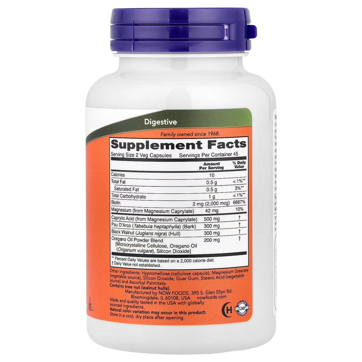 NOW Foods, Apoio Candida, 90 Cápsulas Vegetais
