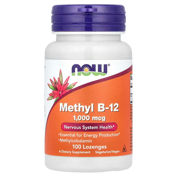 NOW Foods, Metil B-12, 1.000 mcg, 100 Pastilhas
