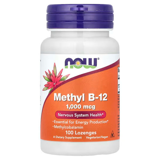 NOW Foods, Metil B-12, 1.000 mcg, 100 Pastilhas