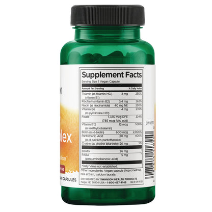 Swanson Daily B-Complex 100 Cápsulas Veganas