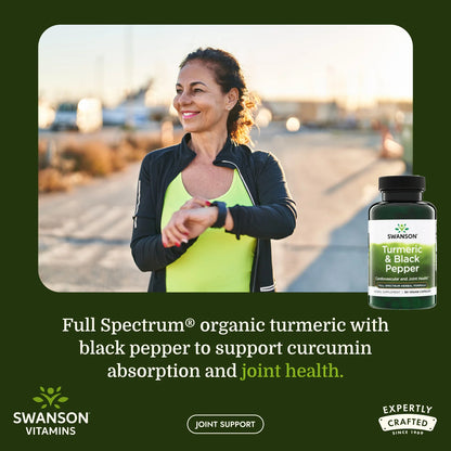 Swanson Curcuma e Pimenta Preta 600 mg 60 Cápsulas Vegan