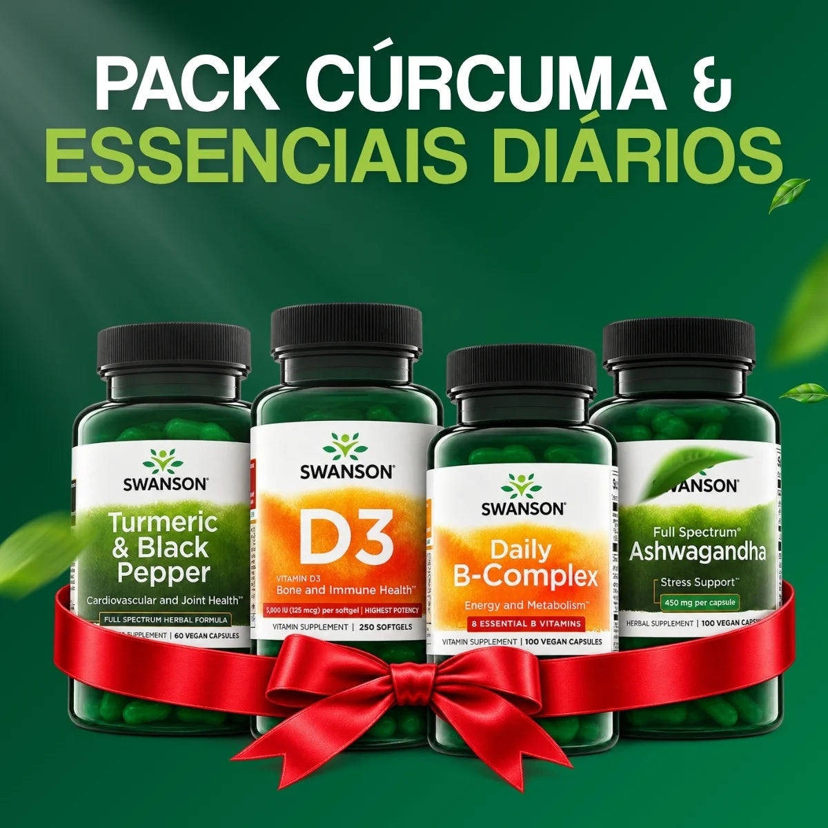 Conjunto de Açafrão-das-Índias & Essenciais Diários