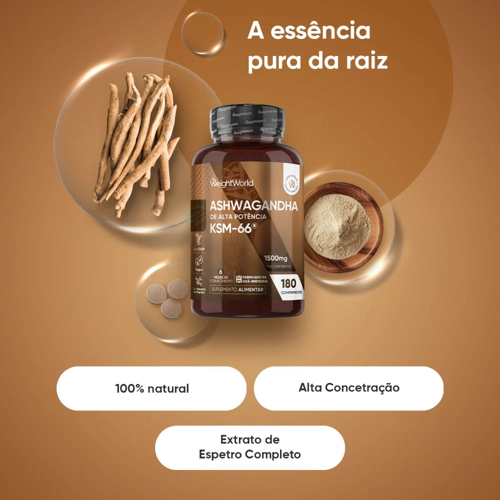 WeightWorld Ashwagandha KSM-66 1500 mg 180 cápsulas