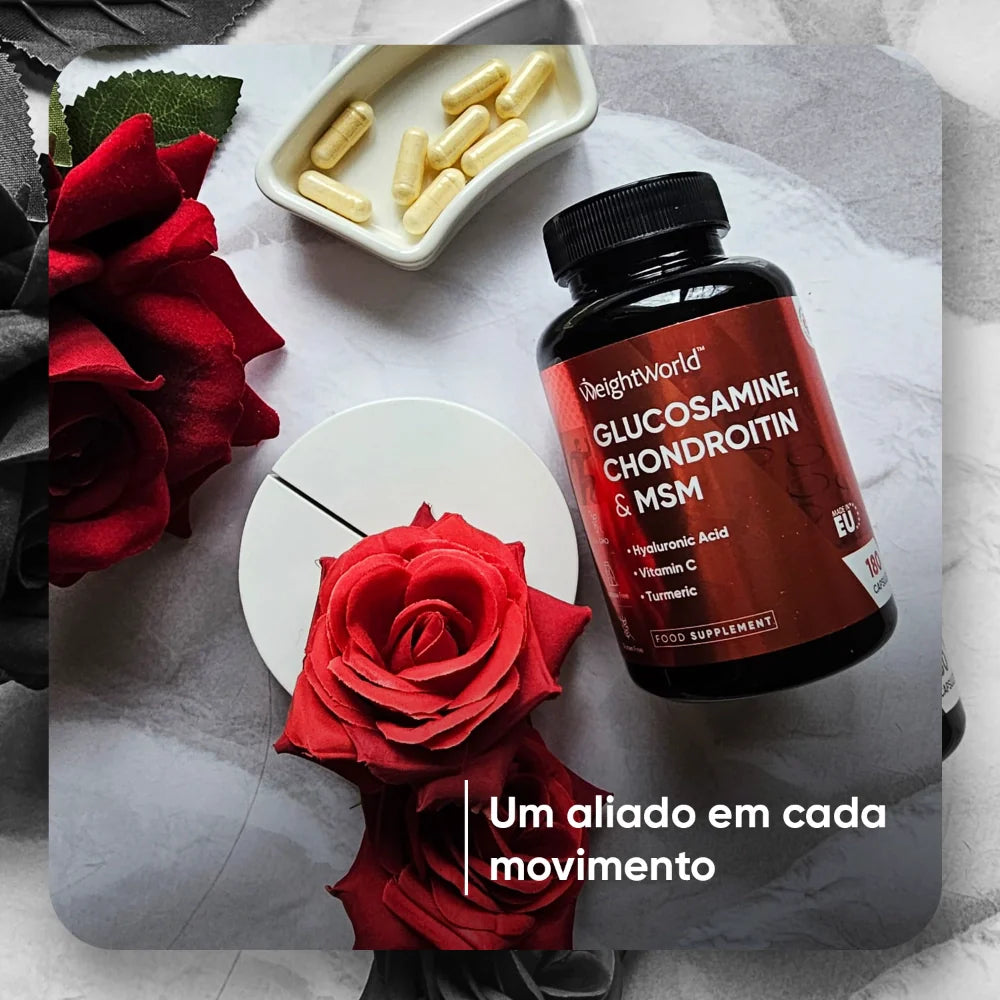 WeightWorld 500 mg Glucosamina, 100 mg Condroitina y 100 mg MSM 180 cápsulas