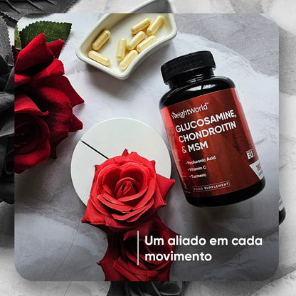 WeightWorld 500 mg Glucosamina, 100 mg Condroitina y 100 mg MSM 180 cápsulas