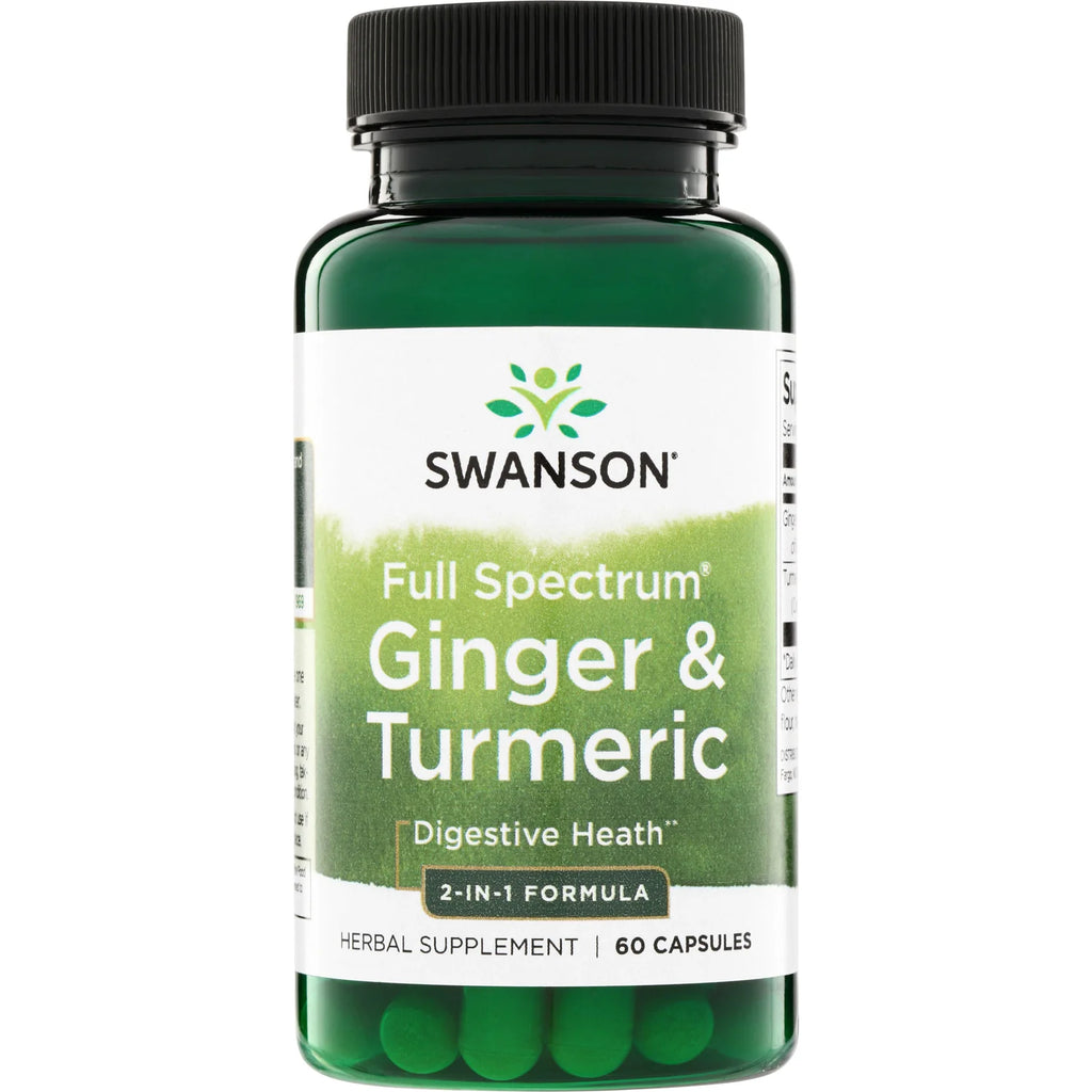 Swanson Full Spectrum Ginger & Turmeric 2-in-1