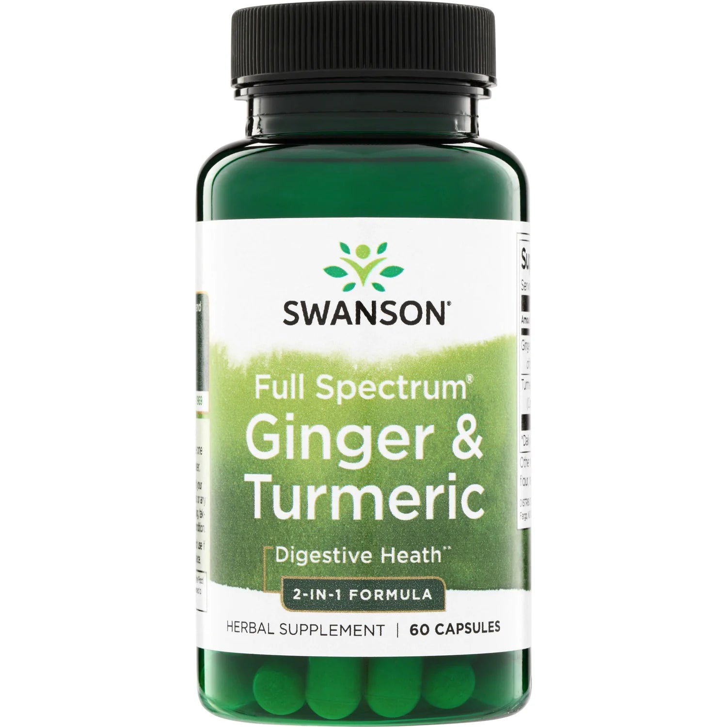 Swanson Full Spectrum Ginger & Turmeric 2-in-1