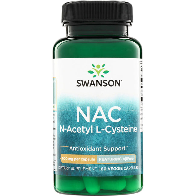 Swanson NAC N-Acetyl L-Cysteine - Featuring Ajipure Hover Image