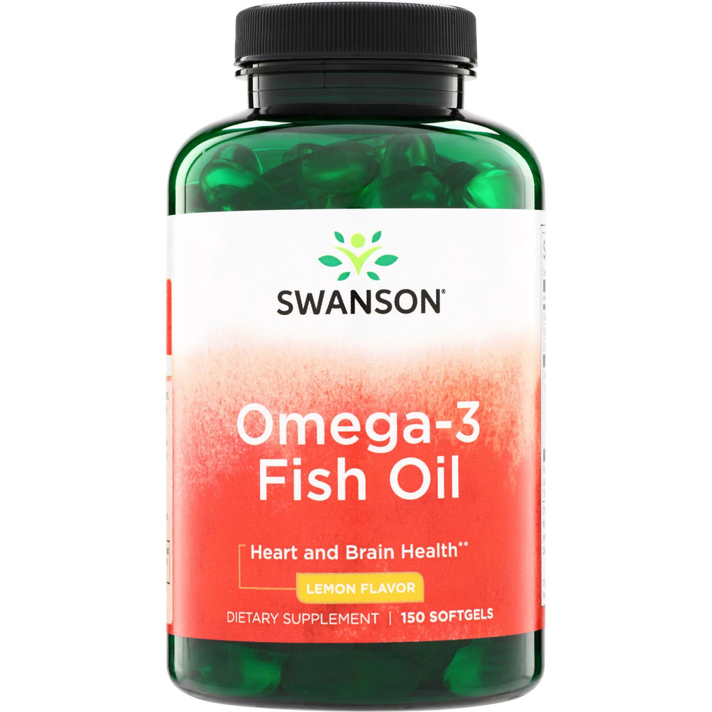Swanson Omega-3 Fish Oil - Lemon Flavor