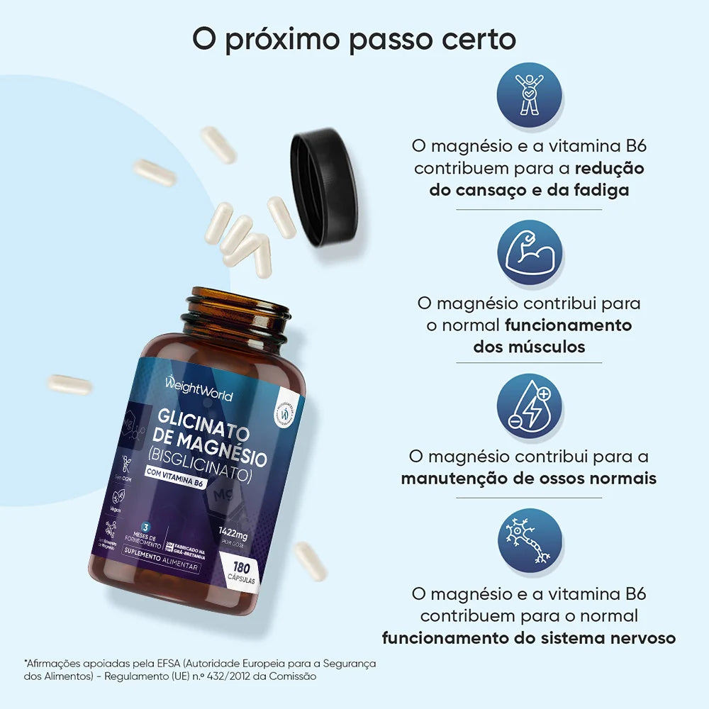 Glicinato de Magnésio + Vitamina B6