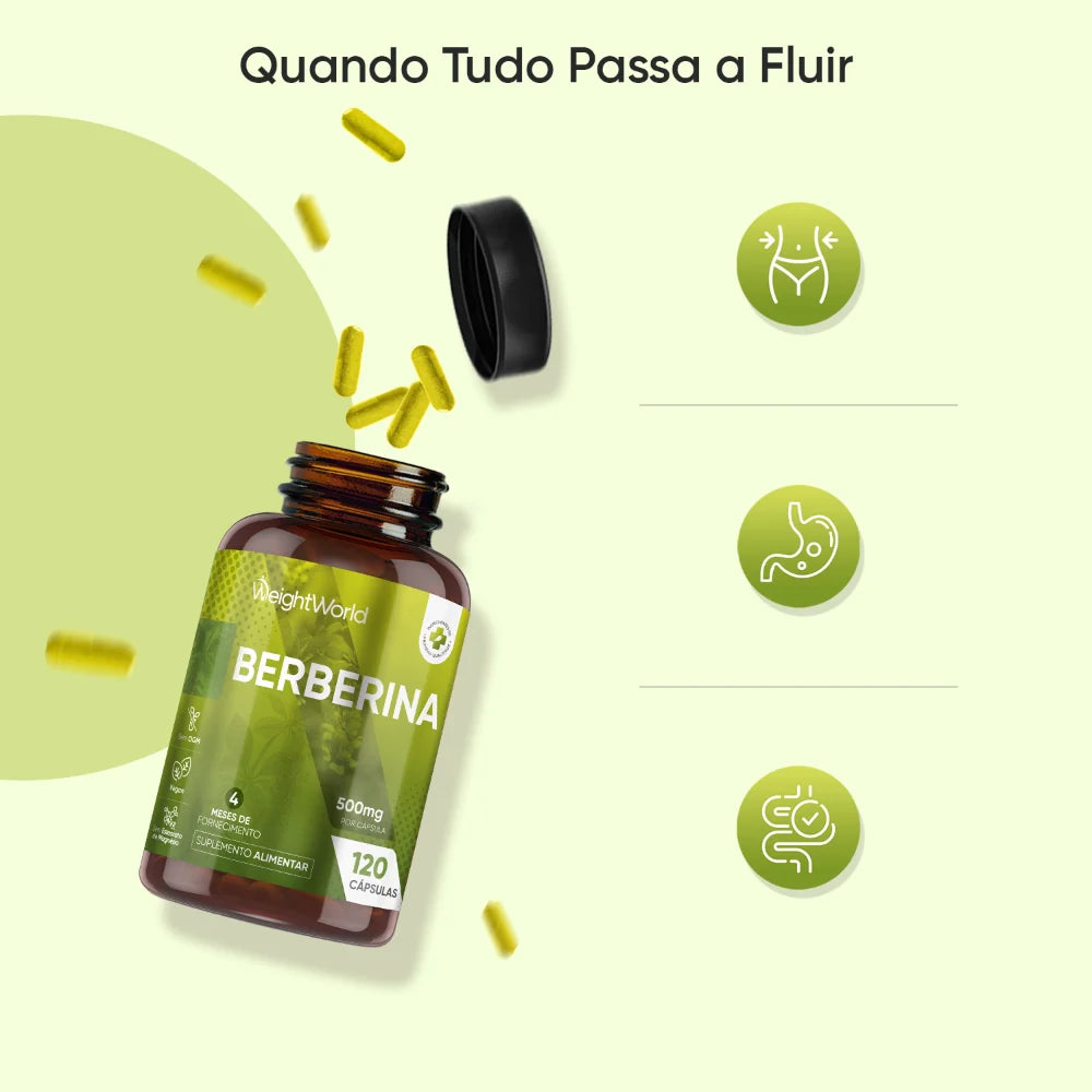 WeightWorld Berberina 500 mg 120 Cápsulas