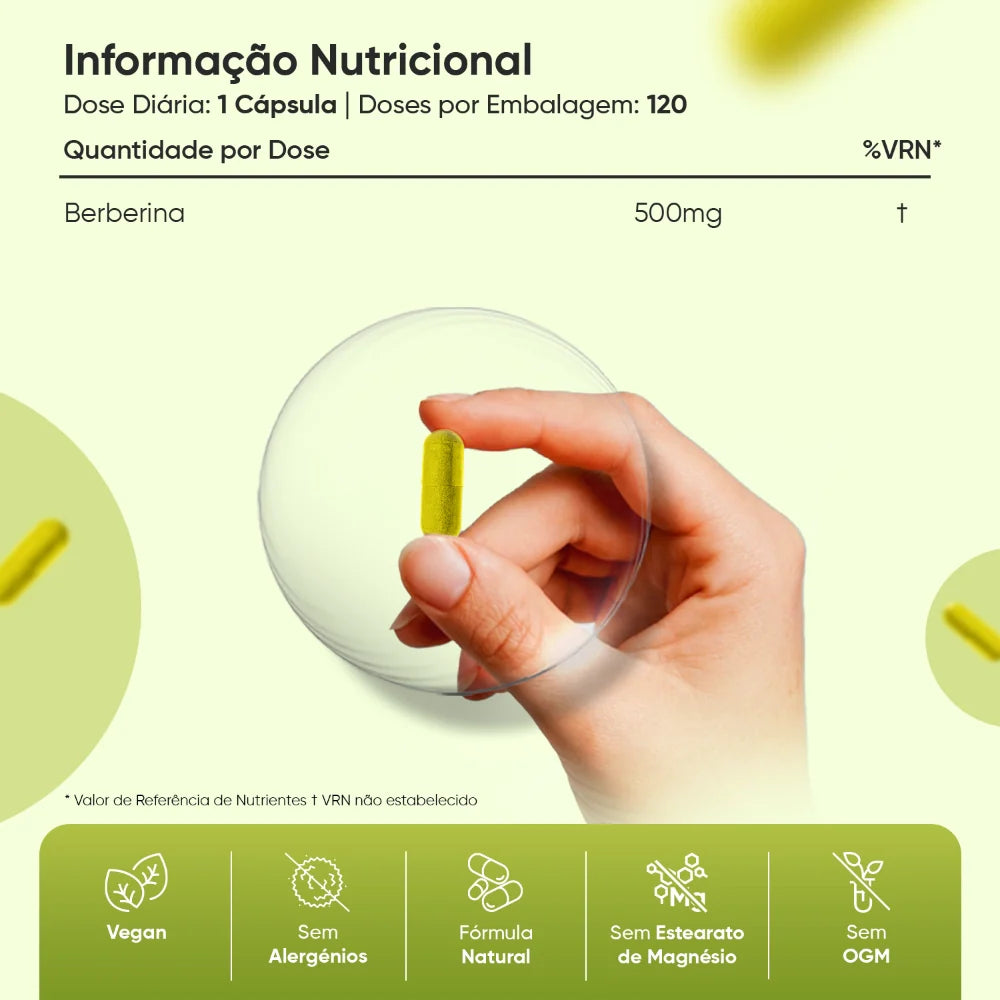 WeightWorld Berberina 500 mg 120 Cápsulas
