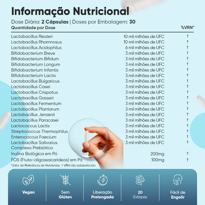 Probióticos intestinales WeightWorld de 77 mil millones de UFC 60 cápsulas