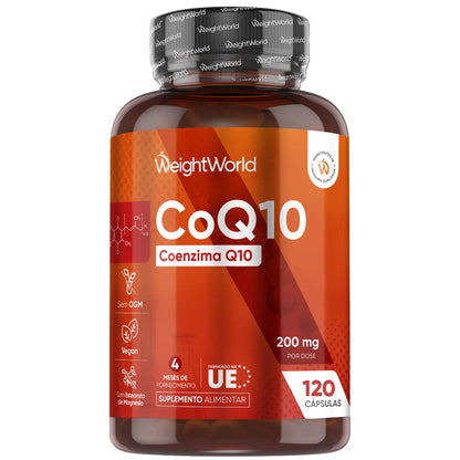 Coenzima Q10 de WeightWorld 200mg, 120 Cápsulas