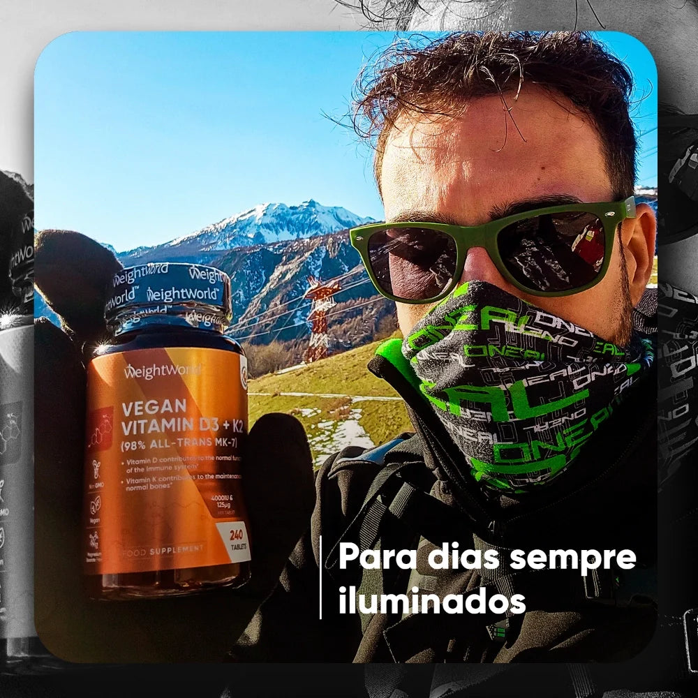WeightWorld Vitamina D3 4000 UI + K2 125 mcg 365 Cápsulas