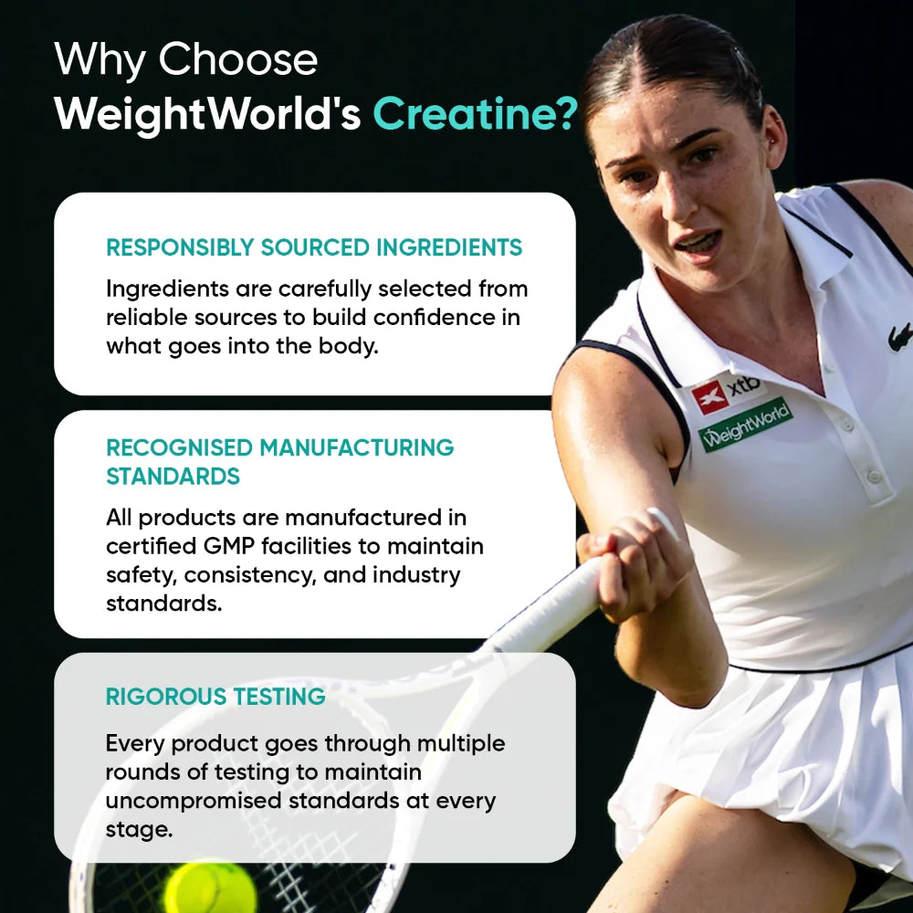 WeightWorld Creatine Monohydrate Micronised Unflavoured Powder - 1kg Powder