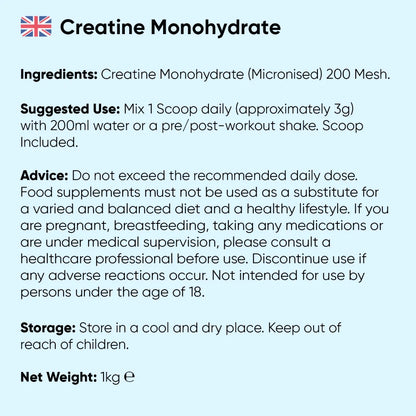 WeightWorld Creatina Monohidratada Micronizada en Polvo Sin Sabor - 1 kg
