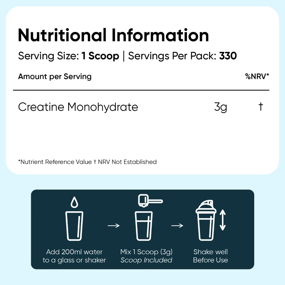 WeightWorld Creatine Monohydrate Micronised Unflavoured Powder - 1kg Powder